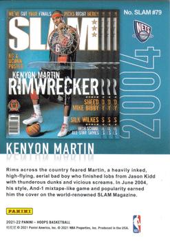 2021-22 Hoops - Slam Green Ice #SLAM #79 Kenyon Martin Back