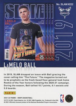 2021-22 Hoops - Slam Holo #SLAM #222 LaMelo Ball Back