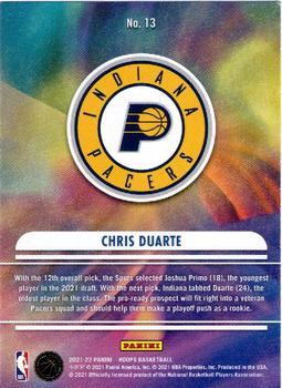 2021-22 Hoops - We Got Next #13 Chris Duarte Back