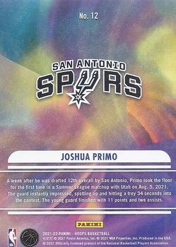 2021-22 Hoops - We Got Next Holo #12 Joshua Primo Back