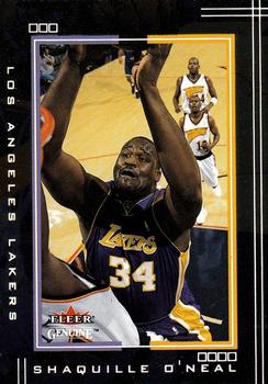 2001-02 Fleer Genuine #70 Shaquille O'Neal Front