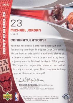 2005-06 SP Game Used - Materials LTD #SPL-MJ Michael Jordan Back
