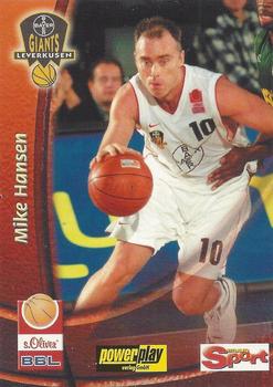 2002 City-Press Powerplay BBL Playercards #25 Mike Hansen Front