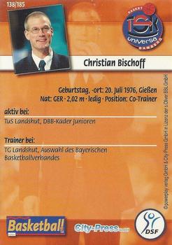 2002 City-Press Powerplay BBL Playercards #138 Christian Bischoff Back