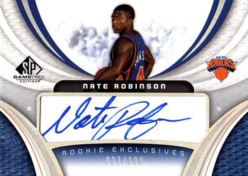 2005-06 SP Game Used - Rookie Exclusive Autographs #RE-NR Nate Robinson Front