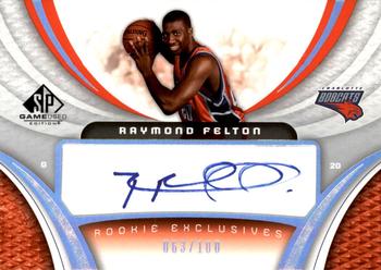 2005-06 SP Game Used - Rookie Exclusive Autographs #RE-RF Raymond Felton Front