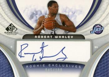 2005-06 SP Game Used - Rookie Exclusive Autographs #RE-RW Robert Whaley Front
