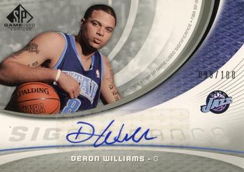 2005-06 SP Game Used - SIGnificance #SIG-DW Deron Williams Front