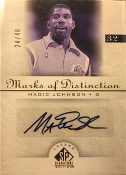 2005-06 SP Signature Edition - Marks of Distinction #MD-MA Magic Johnson Front
