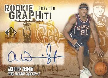 2005-06 SP Signature Edition - Rookie GRAPHiti #RG-AW Antoine Wright Front