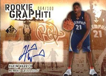 2005-06 SP Signature Edition - Rookie GRAPHiti #RG-HW Hakim Warrick Front