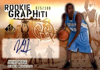 2005-06 SP Signature Edition - Rookie GRAPHiti #RG-JH Julius Hodge Front