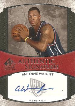 2005-06 SP Signature Edition - Signatures #AS-AW Antoine Wright Front