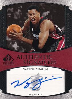2005-06 SP Signature Edition - Signatures #AS-WS Wayne Simien Front