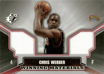 2005-06 SPx - Winning Materials #WM-CW Chris Webber Front