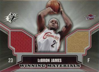 2005-06 SPx - Winning Materials #WM-LJ LeBron James Front