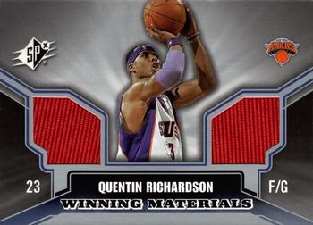 2005-06 SPx - Winning Materials #WM-QR Quentin Richardson Front