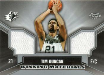 2005-06 SPx - Winning Materials #WM-TD Tim Duncan Front