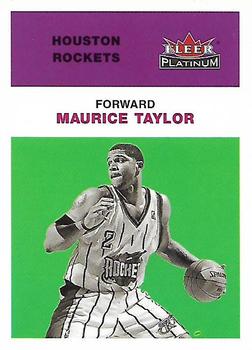 2001-02 Fleer Platinum #21 Maurice Taylor Front