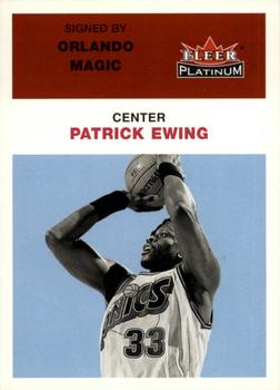 2001-02 Fleer Platinum #24 Patrick Ewing Front