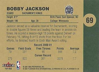 2001-02 Fleer Platinum #69 Bobby Jackson Back