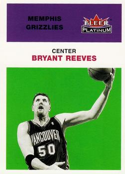 2001-02 Fleer Platinum #93 Bryant Reeves Front