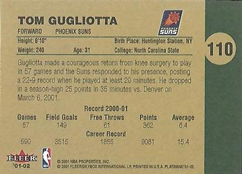 2001-02 Fleer Platinum #110 Tom Gugliotta Back