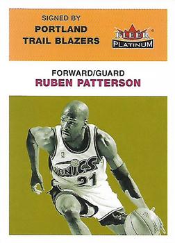 2001-02 Fleer Platinum #140 Ruben Patterson Front