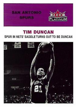 2001-02 Fleer Platinum #214 Tim Duncan Front