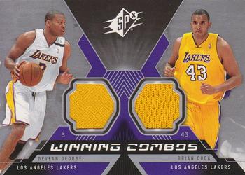 2005-06 SPx - Winning Materials Combos #WC-GC Devean George / Brian Cook Front