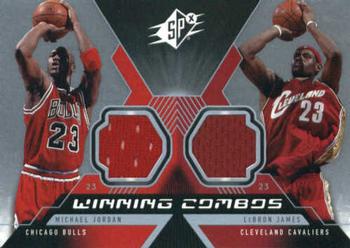 2005-06 SPx - Winning Materials Combos #WC-JJ Michael Jordan / LeBron James Front