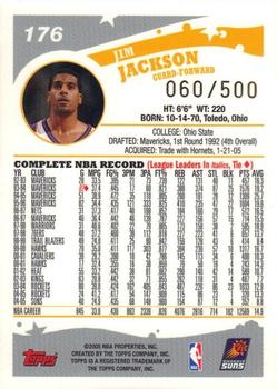 2005-06 Topps - Black #176 Jim Jackson Back