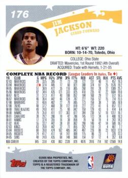 2005-06 Topps 1st Edition #176 Jim Jackson Back