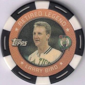 2005-06 Topps NBA Collector Chips - White #NNO Larry Bird Front