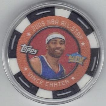 2005-06 Topps NBA Collector Chips - White #NNO Vince Carter Front