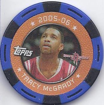 2005-06 Topps NBA Collector Chips - Blue #NNO Tracy McGrady Front