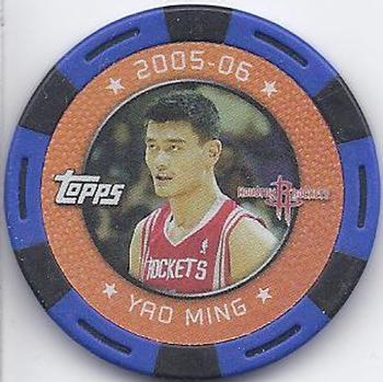 2005-06 Topps NBA Collector Chips - Blue #NNO Yao Ming Front