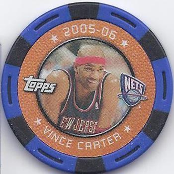 2005-06 Topps NBA Collector Chips - Blue #NNO Vince Carter Front
