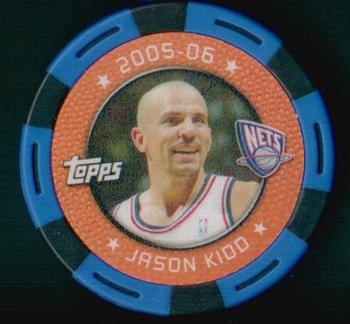 2005-06 Topps NBA Collector Chips - Blue #NNO Jason Kidd Front