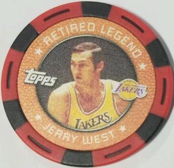 2005-06 Topps NBA Collector Chips - Red #NNO Jerry West Front
