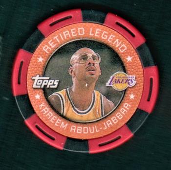 2005-06 Topps NBA Collector Chips - Red #NNO Kareem Abdul-Jabbar Front