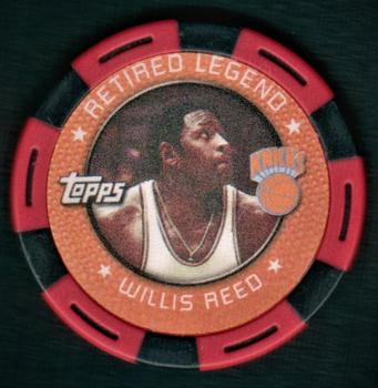 2005-06 Topps NBA Collector Chips - Red #NNO Willis Reed Front