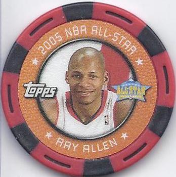 2005-06 Topps NBA Collector Chips - Red #NNO Ray Allen Front