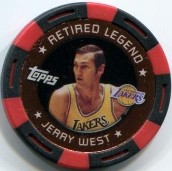 2005-06 Topps NBA Collector Chips - Red Foil #NNO Jerry West Front