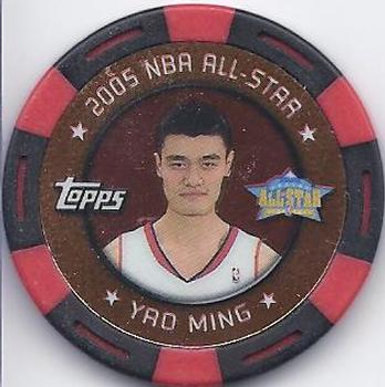 2005-06 Topps NBA Collector Chips - Red Foil #NNO Yao Ming Front