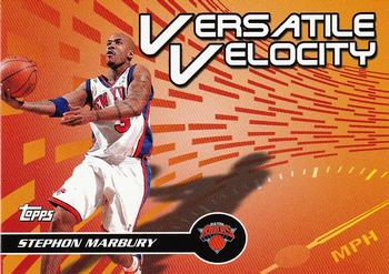 2005-06 Topps - Versatile Velocity #VV1 Stephon Marbury Front