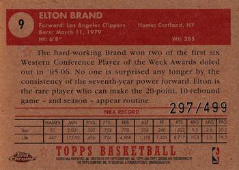 2005-06 Topps 1952 Style - Chrome #9 Elton Brand Back