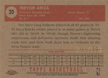 2005-06 Topps 1952 Style - Chrome #20 Trevor Ariza Back