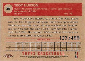 2005-06 Topps 1952 Style - Chrome #56 Troy Hudson Back