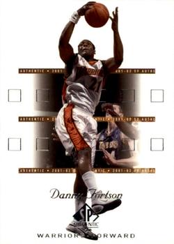 2001-02 SP Authentic #28 Danny Fortson Front